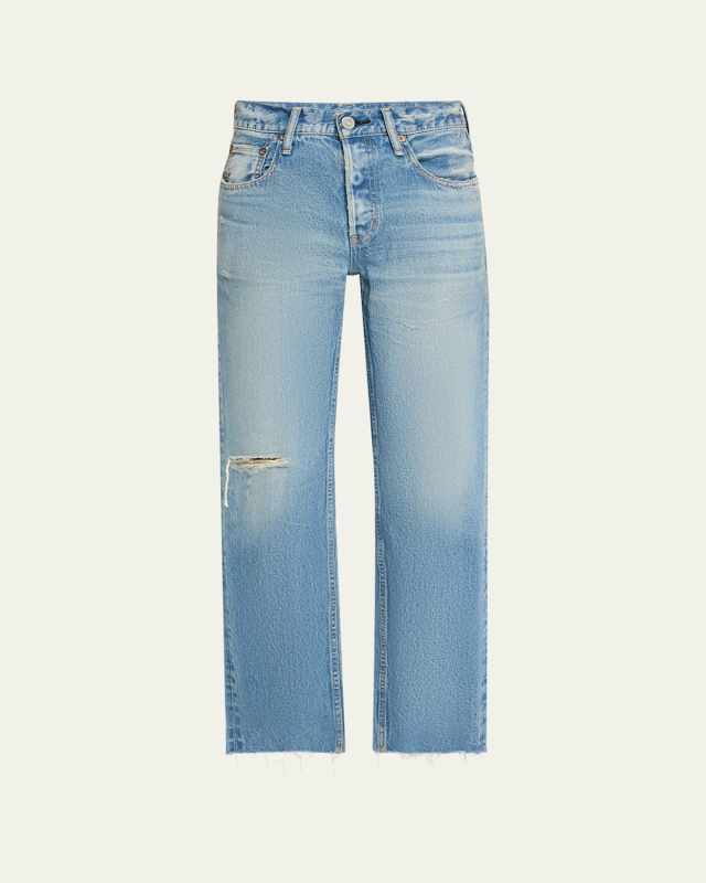 Frankford Distressed Straight Low-Rise Jeans